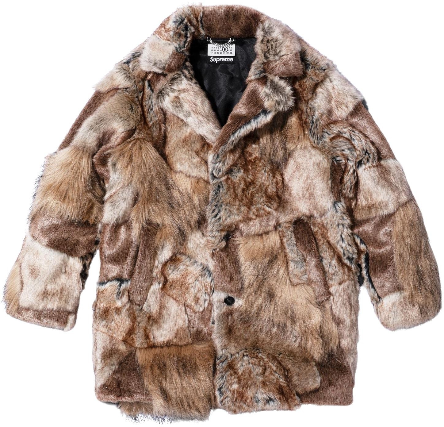Supreme®/MM6 Maison Margiela Patchwork Faux Fur Coat